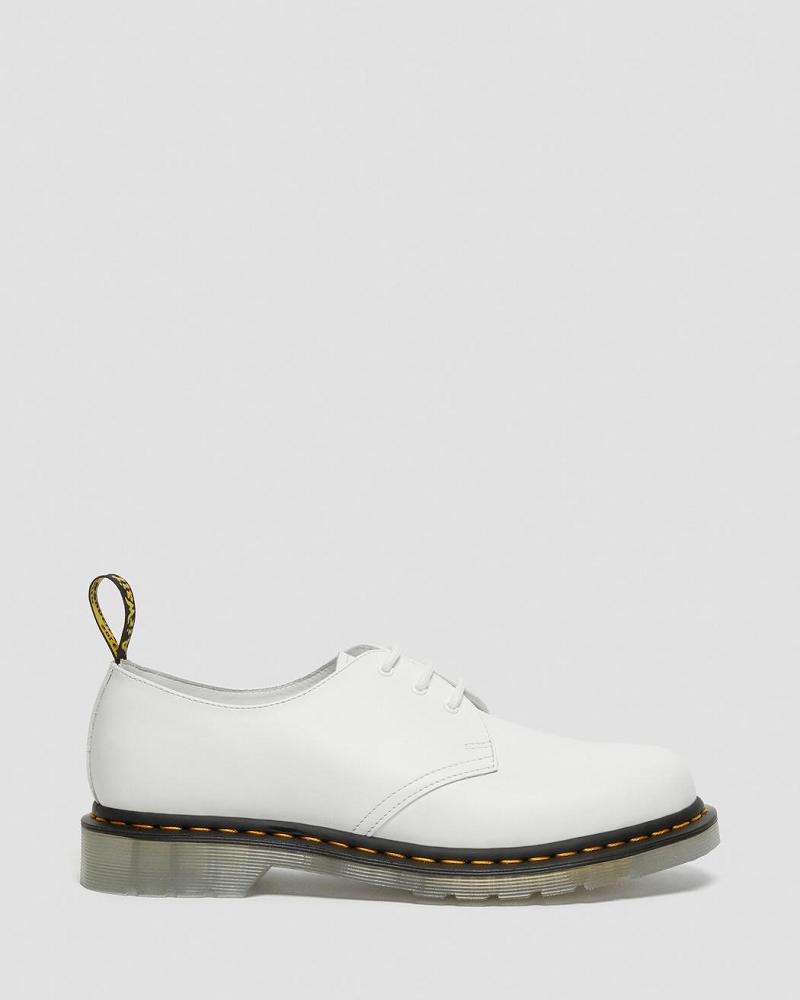 Zapatos Oxford Dr Martens 1461 Iced Smooth Cuero Mujer Blancos | MX 441FDN